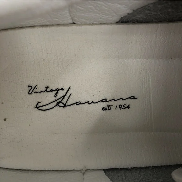 Vintage Havana Silver and White Glitter Low Top Sneakers US 7.5 - Picture 7 of 9